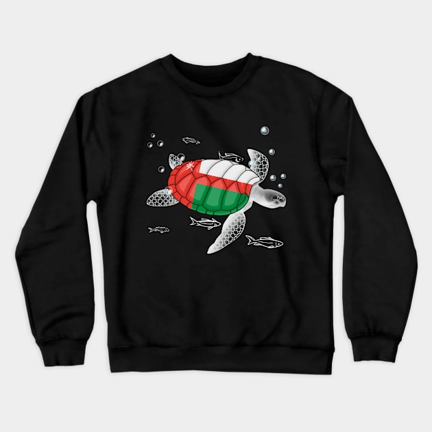 Oman Turtle Crewneck Sweatshirt by Fusti